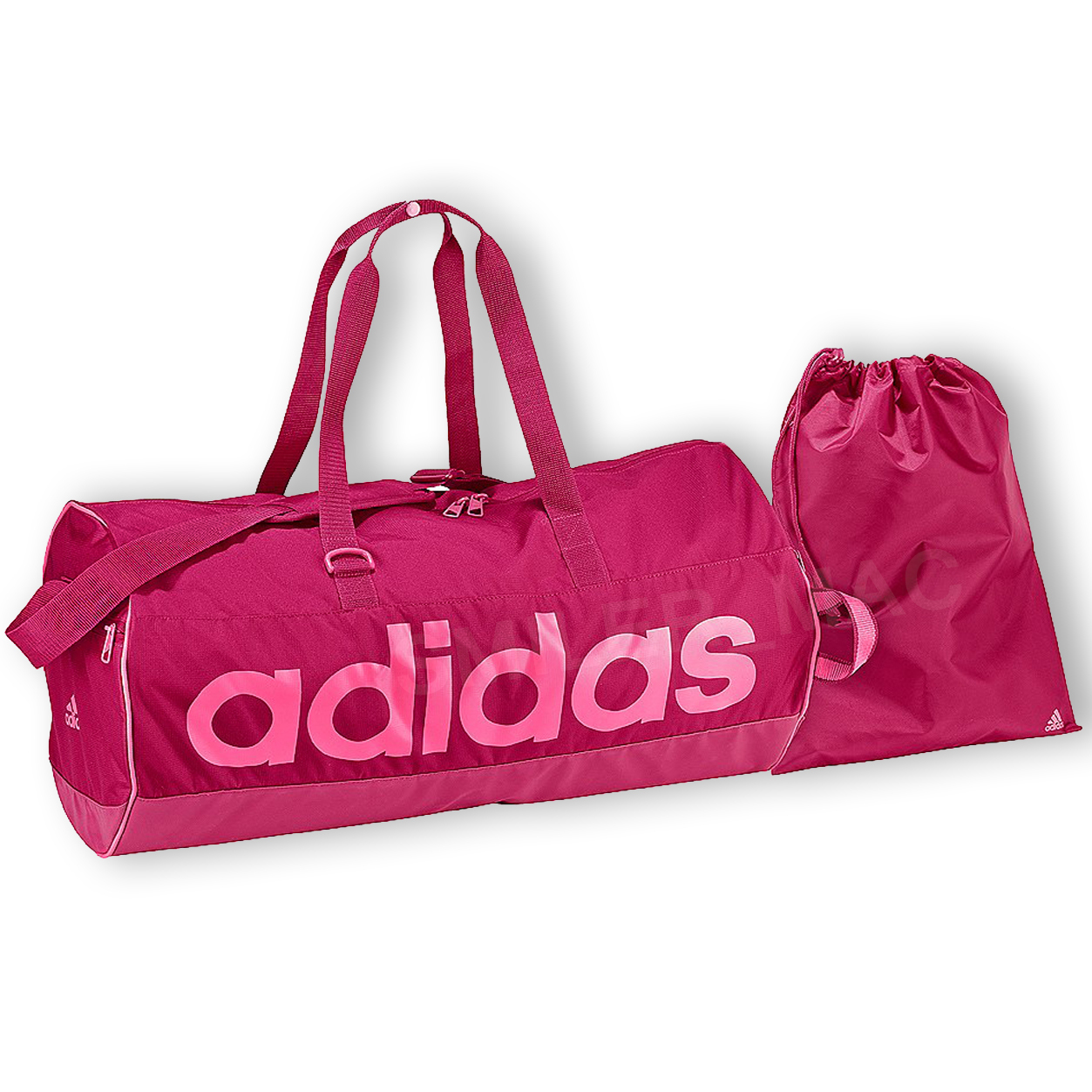 pink adidas holdall