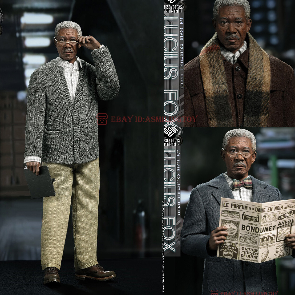 PRESENT TOYS PT-sp13 Batman Lucius Fox Weapon Specialist 1/6