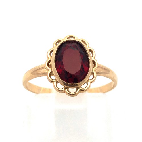 10k ローズゴールド　さそり Swarovski Pear Double Millgrain in 14k Gold by Junipurr