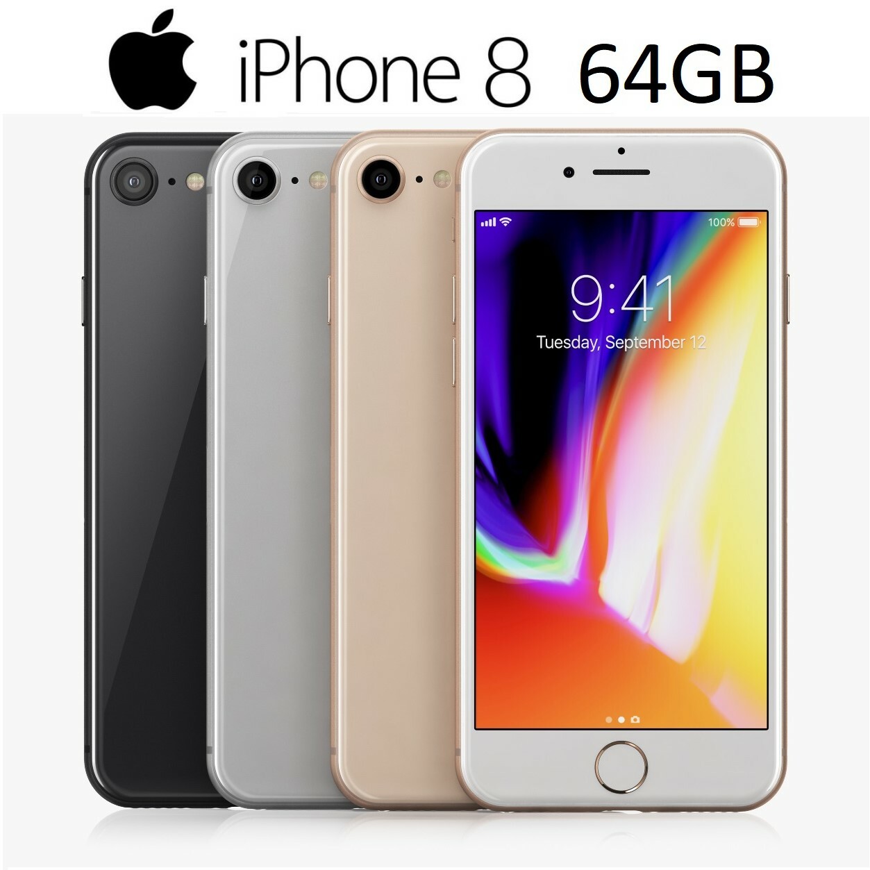 【状態良simロック解除済】iPhone8 本体 スペースグレイ③ Apple iPhone 8 64GB スペースグレイ 本体 スマートフォン・携帯電話