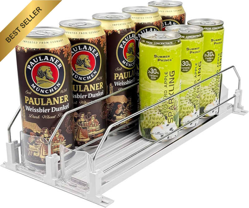 Drink Organizer for Fridge, Self Pushing Soda Can Dispenser for Refrigerator, Au