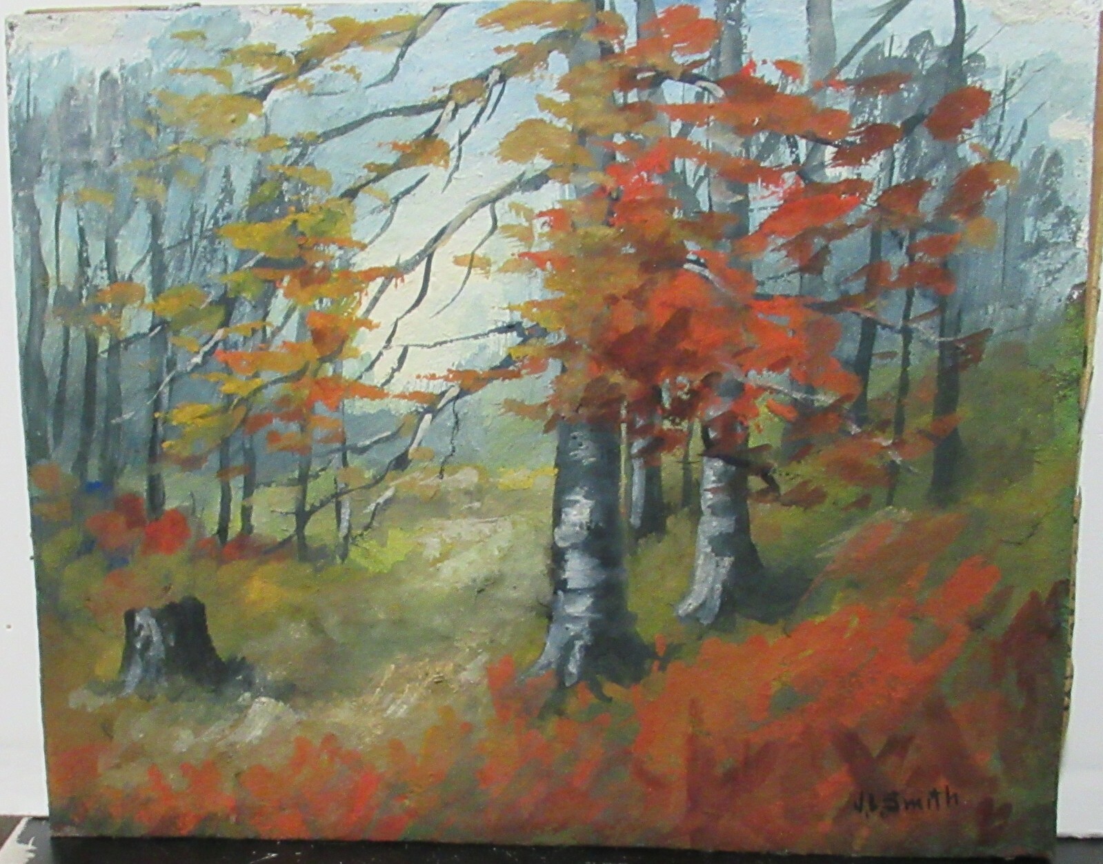 Early Autumn Light 版画 Autumn Light Original Oil painting – evesundown