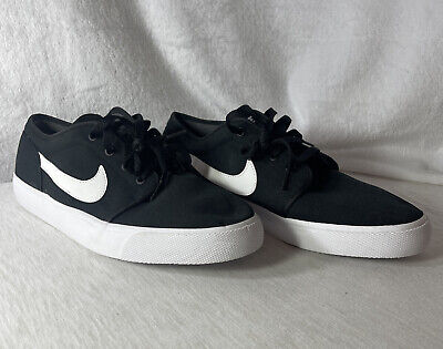 Nike SB Toki Low-Black/White ''Panda'' Canvas Skate Sneakers- Mens Shoes Size 11.5