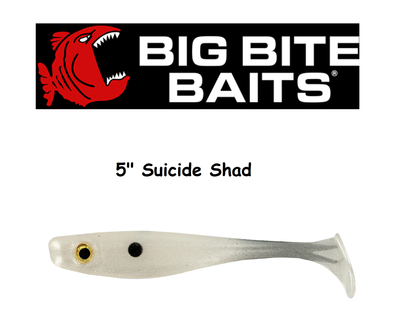 Big Bite Baits 5" Suicide Shad - Choice of Colors