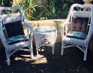 Cane 2 seater Outdoor setting | Outdoor Dining Furniture | Gumtree