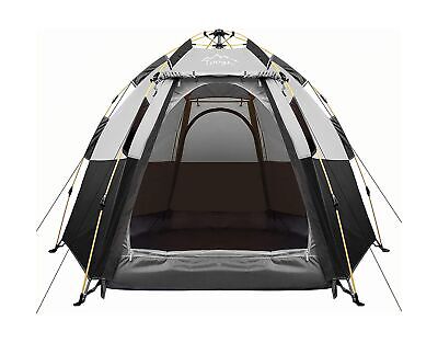Toogh 2-3-4 Person Camping Tent 60 Seconds Easy Quick Set Up Tent Waterproof ...