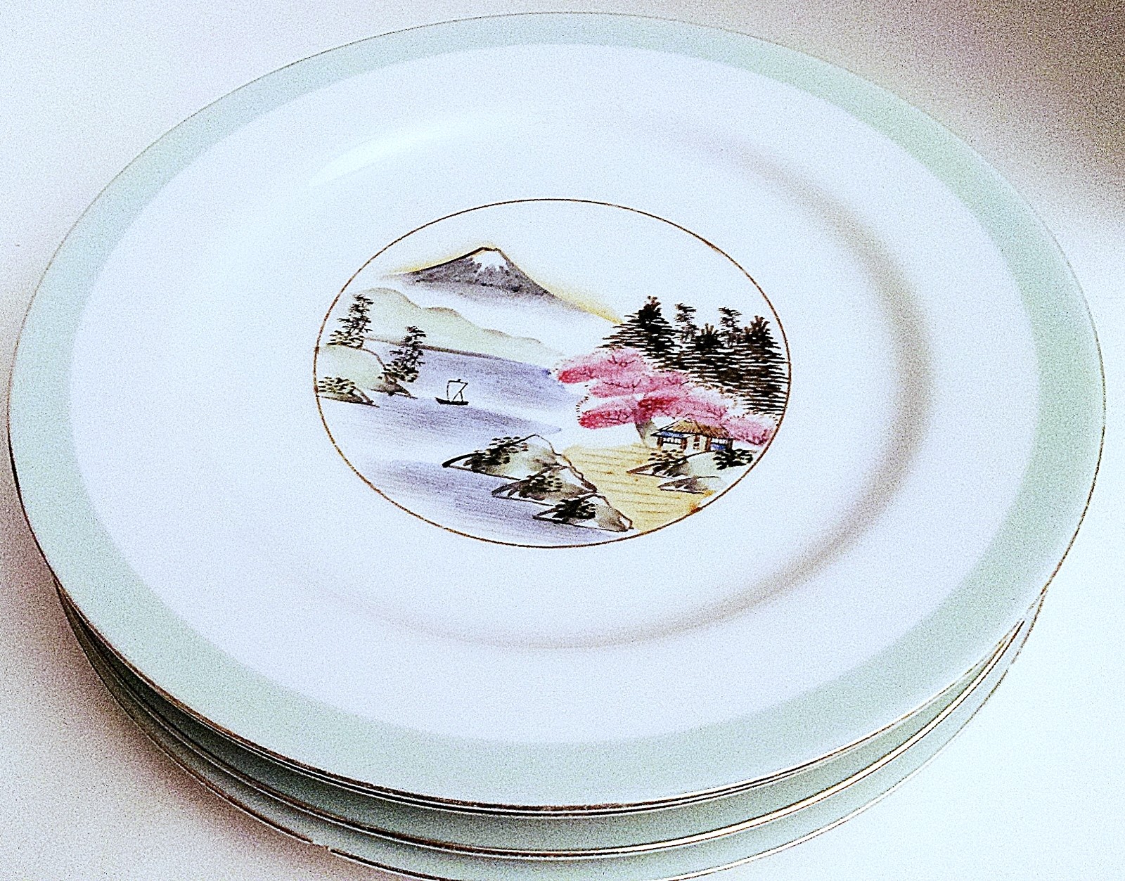 Kutani Dinner Plate, Vintage Dinner Plate, Japanese Plate, Hand Painted Plate