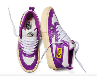 Vans x Carpet Company Skate Half Cab | Mens 9.5 | Purple Croc Embossed Leather