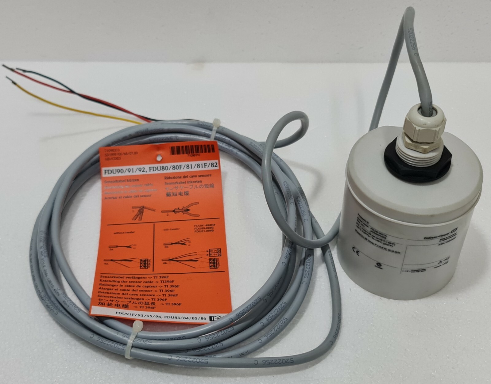 ENDRESS+HAUSER PROSONIC S FDU92 ULTRASONIC SENSOR FDU92-RG1A