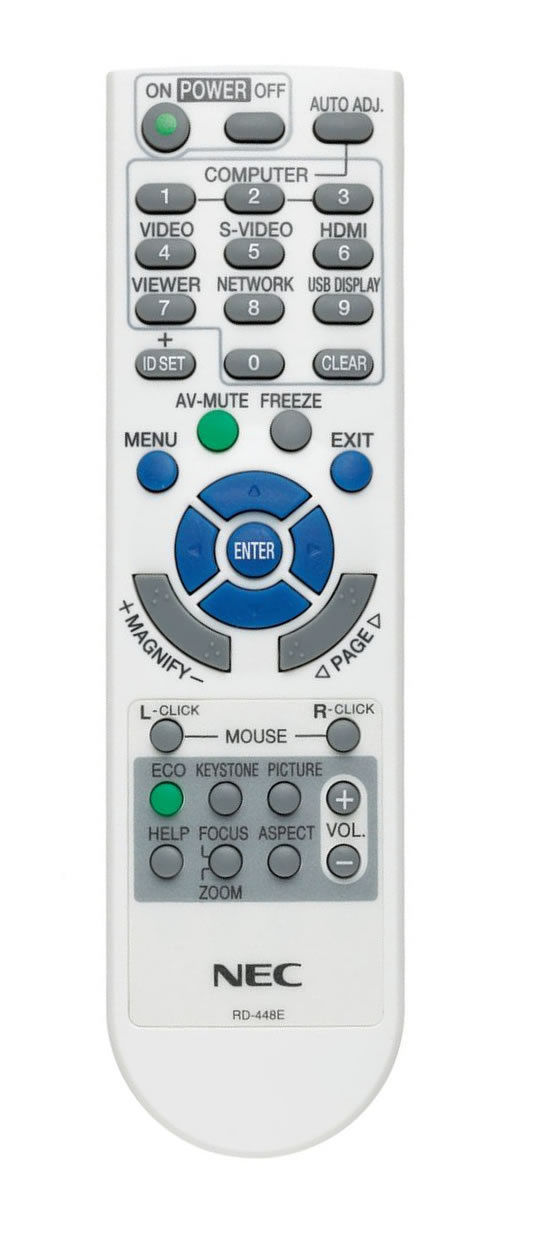 NEC TV, Video and Home Audio Remote Controls
