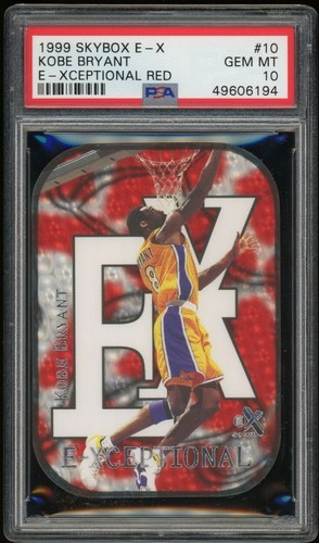 NBAカード E-xceptional kobe bryant green 1999/00 Skybox E-X E-Xceptional Green Kobe Bryant 335/500