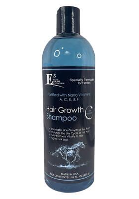E3 Hair Growth Shampoo for Horses, Dogs - Strong Hair, Less Breakage - 16oz