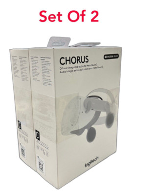 SET OF 2 / Logitech CHORUS Off Ear integrated audio for Meta Quest 2  