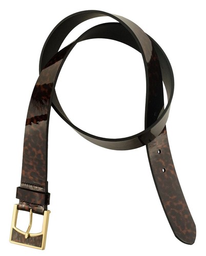 RALPH LAUREN Rose Purple Patent Saffiano Leather Silver Buckle Logo Belt M RALPH LAUREN Rose Purple Patent Saffiano Leather Silver  main image 3
