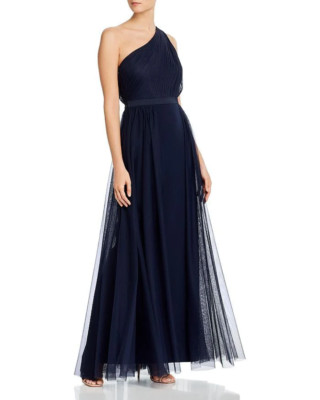 Aidan Mattox One-Shoulder Gown 4NB 819
