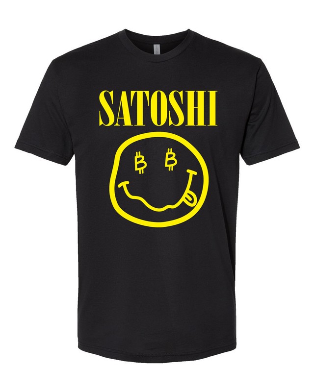 Satoshi Bitcoin Shirt Nirvana Jack Dorsey Gift