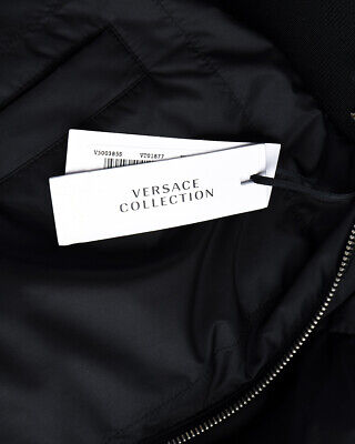 Pre-owned Versace Collection Jacket Man Black V500385svt01877 V1008 Sz.54 Make Offer