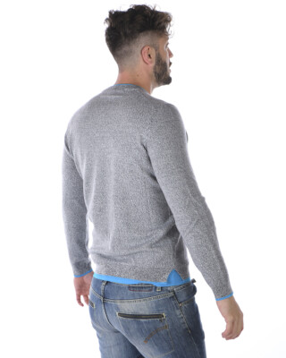 Pre-owned Kenzo Sweater Pullover Fall Winter Wool Man Grey 3ab5pu202 95 Sz.xl Make Offer In Gray