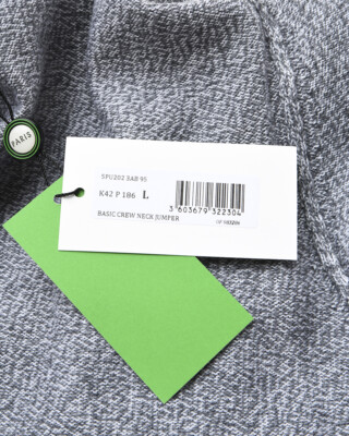 Pre-owned Kenzo Sweater Pullover Fall Winter Wool Man Grey 3ab5pu202 95 Sz.xl Make Offer In Gray