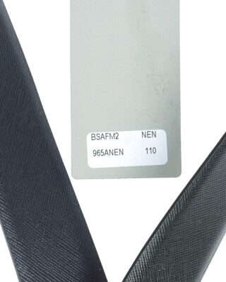 Pre-owned Zegna Belt Double Face Leather Italy Man Black Bsafm2965a Nen Sz.115 Make Offer