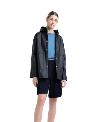 

Herschel Classic Rainwear Jacket Womens Navy Casual Lifestyle Outwear Top, Синий, Herschel Classic Rainwear Jacket