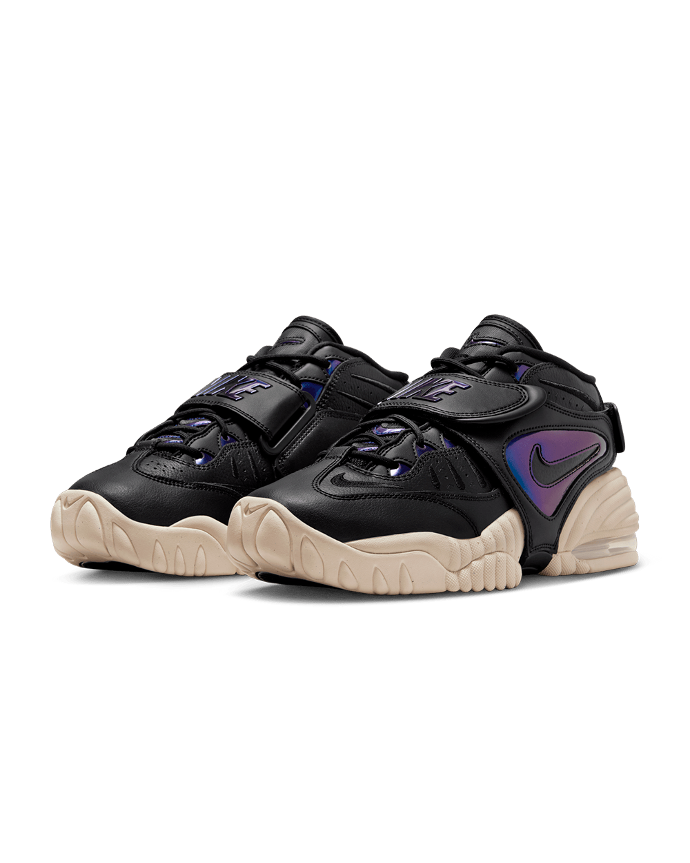 Pre-owned Nike Women's Air Adjust Force 2023 Shoes - Black/ Vivid Purple (dv7409-001)