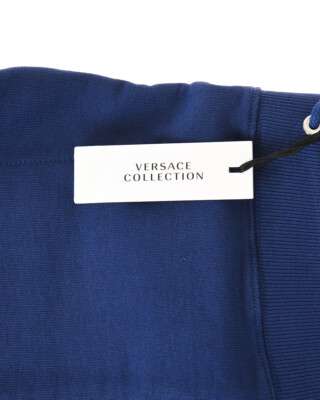 Pre-owned Versace Collection Tracksuit Man Blue V800738svj00358 V7023 Sz.m Make Offer