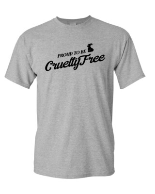 Proud to be Cruelty Free Shirt Bunny Vegan Retro Animal Rights Lover Gift Idea