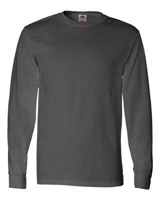 NEW Fruit Of The Loom Tee Heavy Cotton Men's S-3XL Long Sleeve T-Shirts WD930