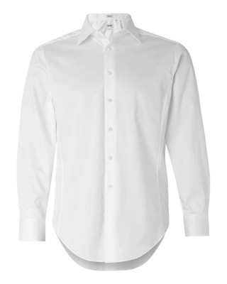 Хлопковая рубашка-стрейч Calvin Klein Slim Fit, белая, 2X-Large