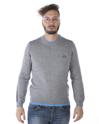 Pre-owned Kenzo Sweater Pullover Fall Winter Wool Man Grey 3ab5pu202 95 Sz.xl Make Offer In Gray