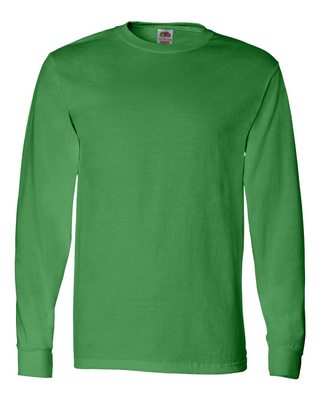 NEW Fruit Of The Loom Tee Heavy Cotton Men's S-3XL Long Sleeve T-Shirts WD930