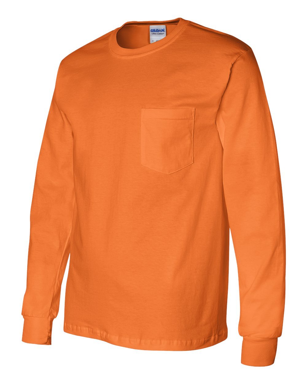Gildan NEW Mens S3XL 4XL 5XL ULTRA COTTON Long Sleeve Pocket Tshirt