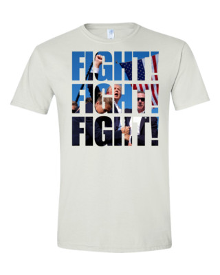 Donald Trump Shot T-Shirt -FIGHT, FIGHT, FIGHT !! TRUMP 2024 Support T-Shirt