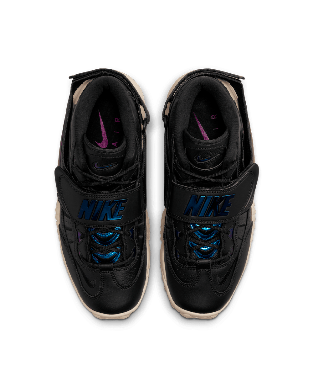 Pre-owned Nike Women's Air Adjust Force 2023 Shoes - Black/ Vivid Purple (dv7409-001)