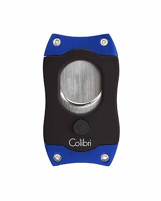 Colibri CU500T3 S-CUT Cigar Cutter Black Blue Warranty