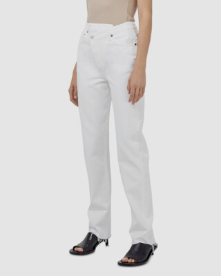 $208 AGOLDE Women's White High Waist Organic Cotton Jeans Pants Size 30