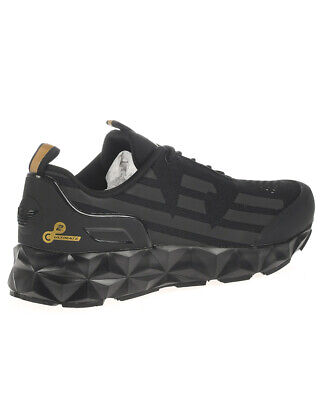 Pre-owned Ea7 Shoes Sneaker Emporio Armani  Man Sz. Us 6 X8x033xcc52 M701 Black