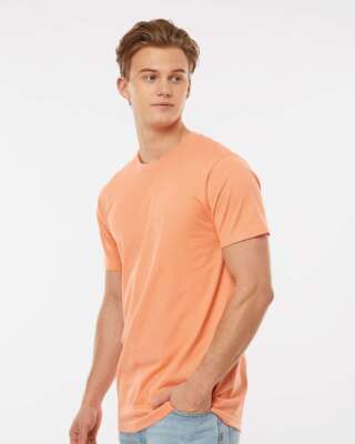   Tultex Men Fine Short Sleeve ring-spun Jersey T-shirt Up To 3XL 202a