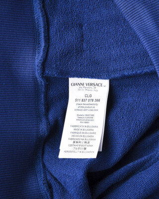 Pre-owned Versace Collection Tracksuit Man Blue V800738svj00358 V7023 Sz.m Make Offer