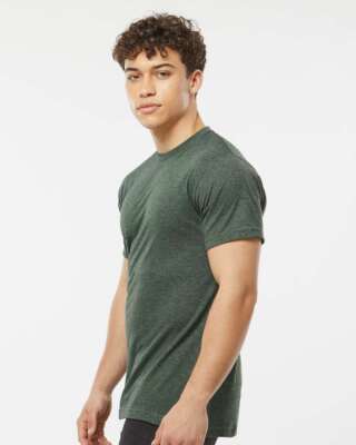   Tultex Men Poly-rich ringspun T-shirt Short Sleeve Top Up To 3XL 241