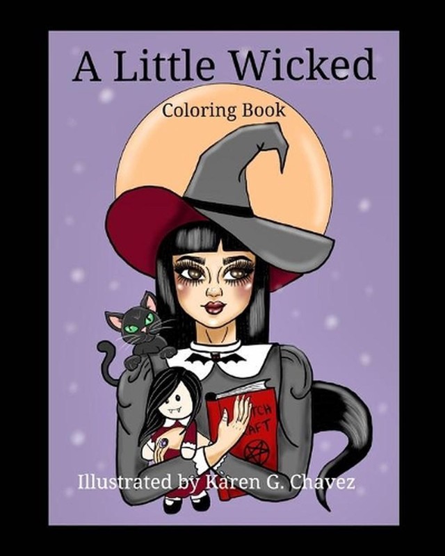 A Little Wicked: Coloring Book with Poetry by Karen Glenda
