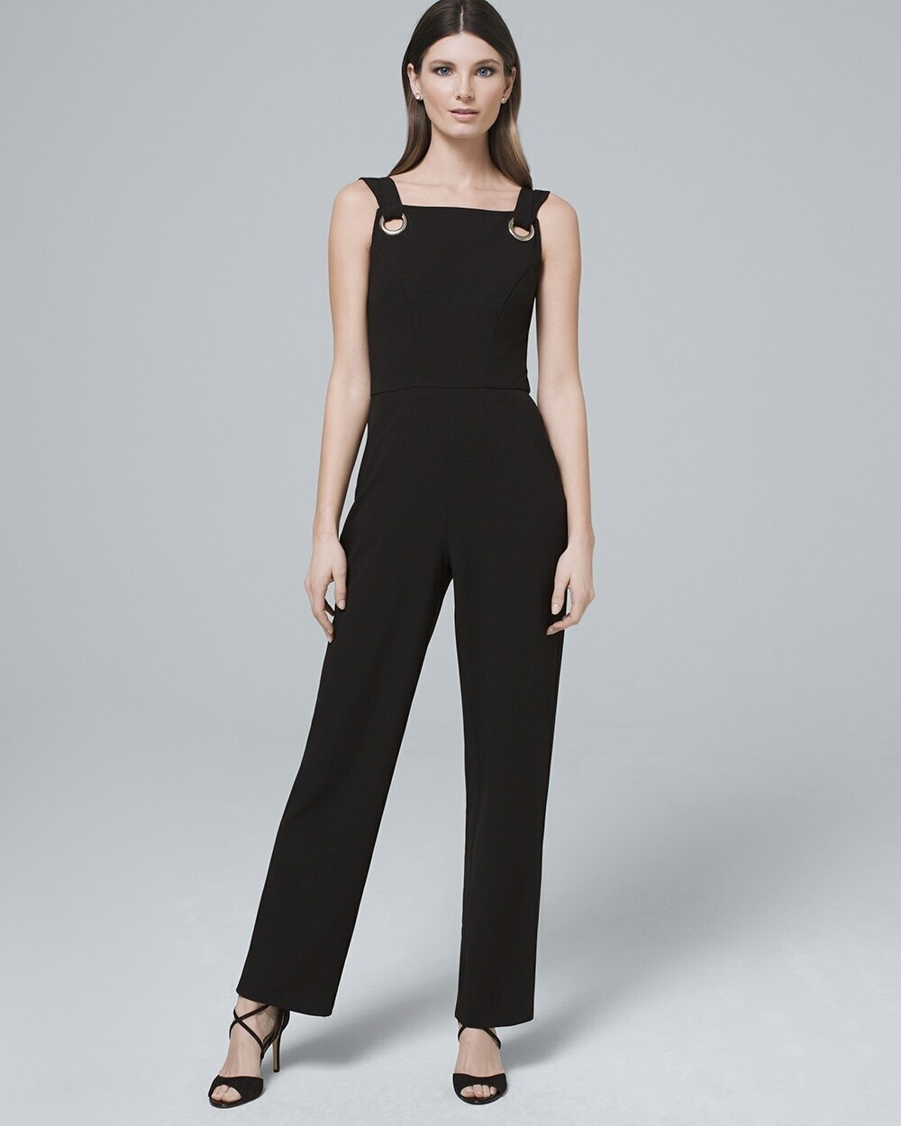 新品nounless 即完売junpsuit Fluid Tailored Cowl Neck Backless Wide Leg Jumpsuit | Karen