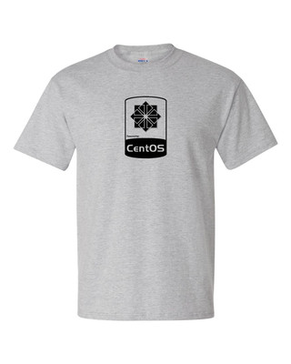 Powered by CentOS Open Source Linux Admin Redhat Fedora T-Shirts S-5XL