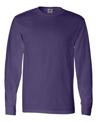 NEW Fruit Of The Loom Tee Heavy Cotton Men's S-3XL Long Sleeve T-Shirts WD930