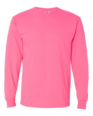 NEW Fruit Of The Loom Tee Heavy Cotton Men's S-3XL Long Sleeve T-Shirts WD930