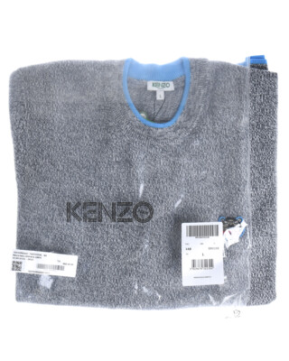 Pre-owned Kenzo Sweater Pullover Fall Winter Wool Man Grey 3ab5pu202 95 Sz.xl Make Offer In Gray