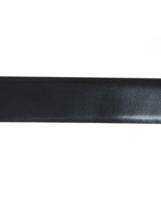 Pre-owned Zegna Belt Double Face Leather Italy Man Black Bspox19324 Ner Sz.110 Make Offer