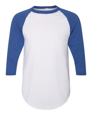 Augusta Sportswear Men Three-quarter Raglan Sleeve Baseball Jersey Upto 3XL 4420