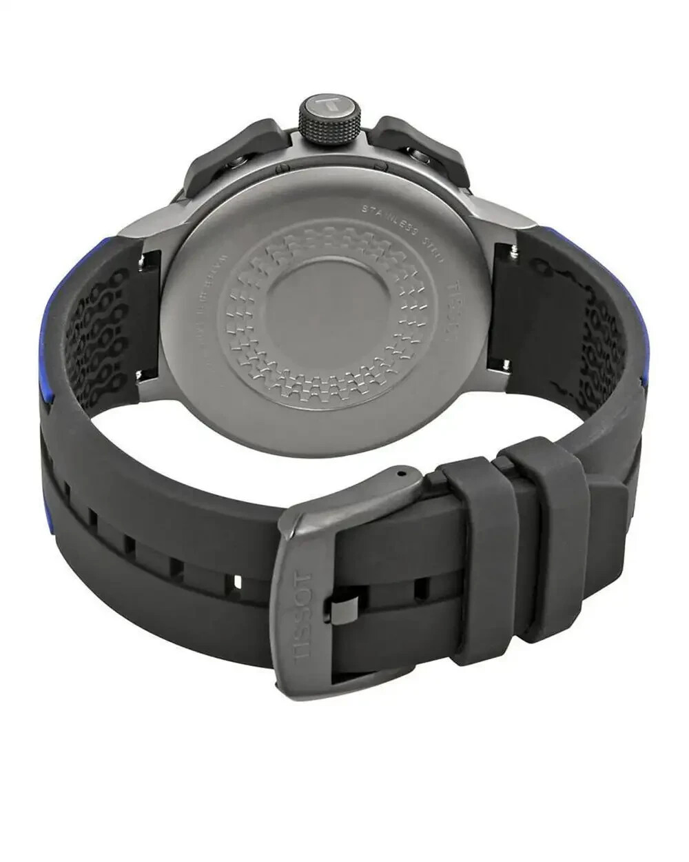 Pre-owned Tissot T-race T111.417.37.441.06 Gray Dial Silicone Strap Men's Watch